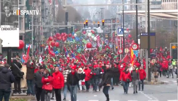 Miles De Personas Protestan En Bruselas Por El Alto Costo De Vida Cuba Si