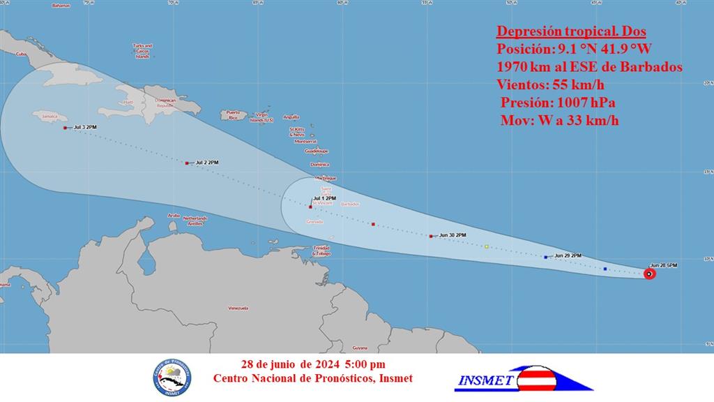 Se Forma Depresión Tropical Dos En El Atlántico Central Cuba Si 6669