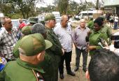 Tres provincias orientales (afectadas por el devastador huracán Melissa), visitó este jueves el Presidente de Cuba: Holguín, Granma y Santiago de Cuba. A todas llevó el saludo del líder al frente de la Revolución cubana, General de Ejército Raúl Castro.