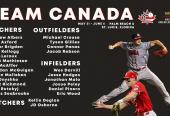 Selección canadiense que disputará el preolímpico. Foto:Tomada del Twitter  @baseballcanada