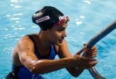 Elisbet Gámez intenta abrirse camino en el estilo más competitivo de la natación. 
