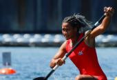 Katherine Nuevo, una de las gemas de la canoa femenina. 