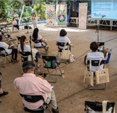 En febrero, representantes de las instituciones cubanas acordaron, junto al equipo de Transcultura, una ruta común de trabajo para el año 2021. Foto: Unesco. 