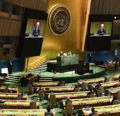 Los debates del actual periodo de sesiones de la Asamblea General han estado centrados en los desafíos del cambio climático y la pandemia de Covid-19. Foto: Noticias ONU