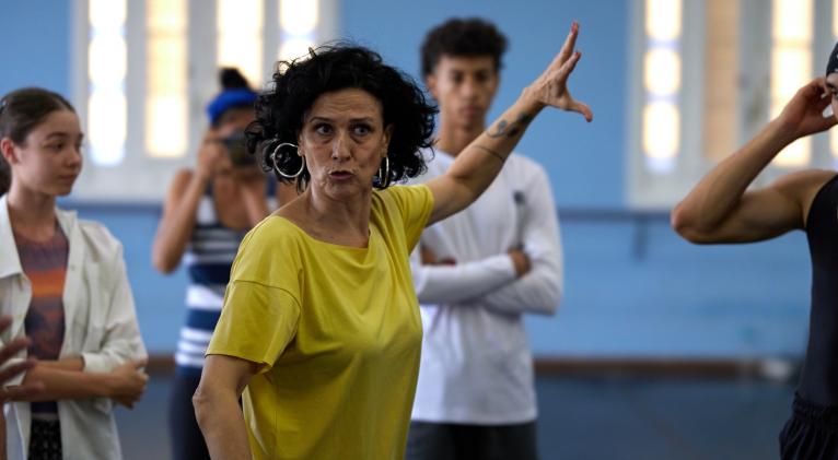 Susana durante uno de los ensayos en el Ballet Nacional de Cuba. Fotos: Ingo Meyer / Cortesía del BNC