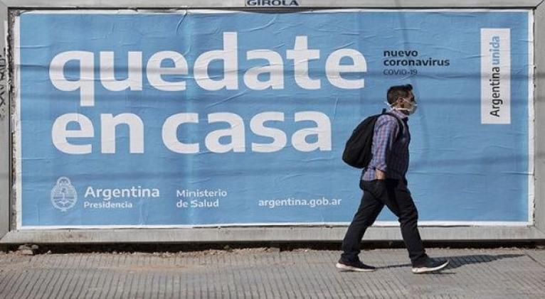 Argentina decretó la pasada semana la cuarentena para contener la propagación del Covid-19. Foto: Xinhua