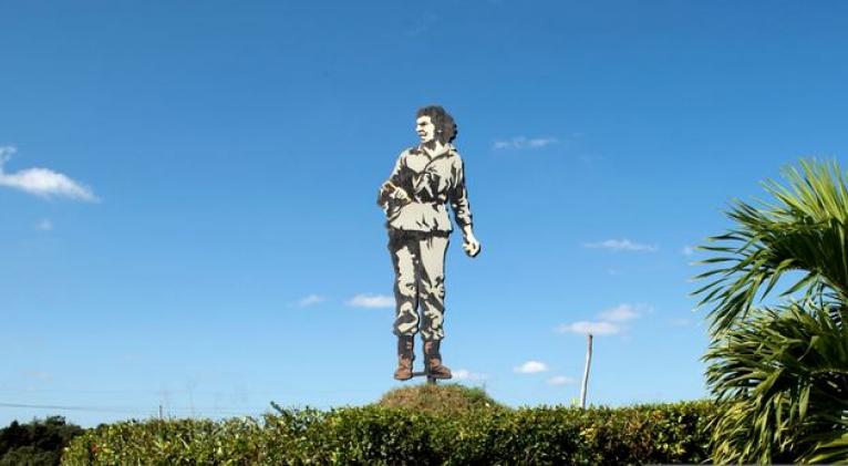 Celia Sánchez en el Parque Lenin de La Habana