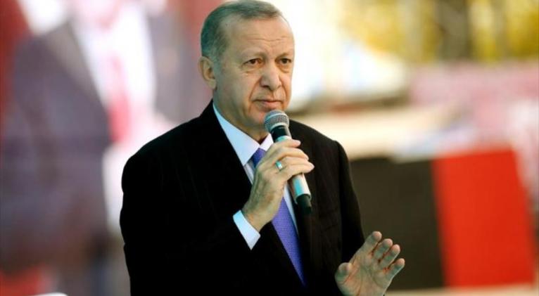 El presidente turco, Recep Tayyip Erdogan, ofrece un discurso en la ciudad de Van, 31 de octubre de 2020. Foto: tccb.gov.tr