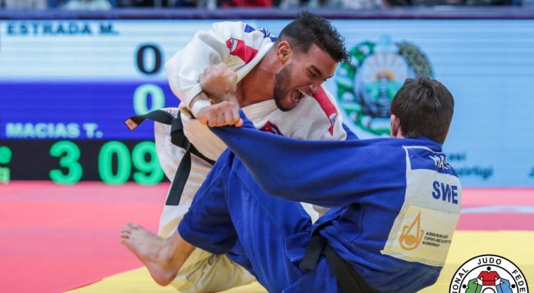 Magdiel coquetea con puestos de clasificación directa a Tokio. Foto: www.ijf.org.