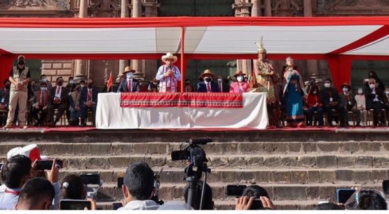 Pedro Castillo ratificó la decisión de impulsar una Asamblea Constituyente en Perú. Foto: @PedroCastilloTe