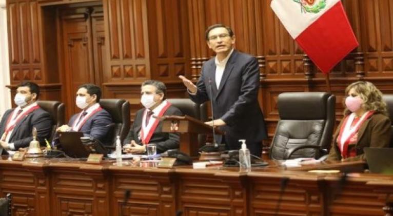 En su intervención, Vizcarra instó a la unidad entre los peruanos y a apartar cualquier diferencia que exista para continuar trabajando en temas importantes. Foto: Congreso