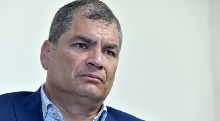 El expresidente Rafael Correa.