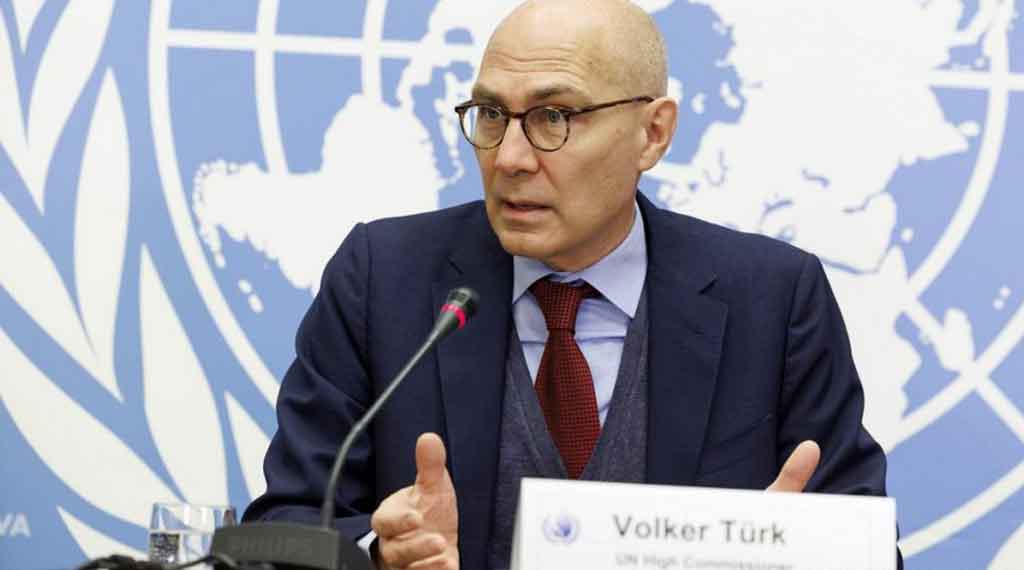 Alto comisionado de las Naciones Unidas para los Derechos Humanos, Volker Türk. Alto comisionado de las Naciones Unidas para los Derechos Humanos, Volker Türk.