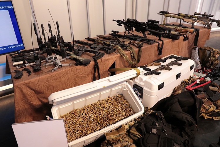 Armamento incautado tras intento de infiltración en Cuba Armamento incautado tras intento de infiltración en Cuba