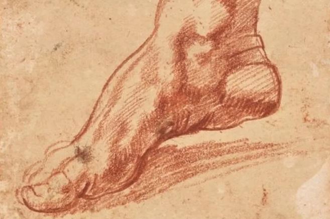 El Boceto de un pie de Miguel Ángel