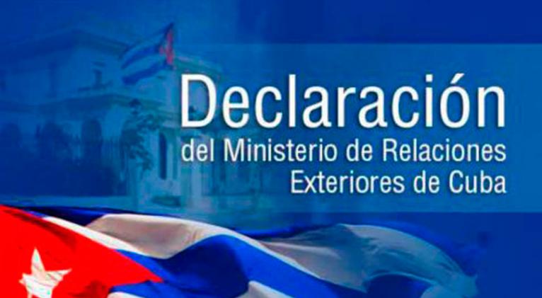 Declaración MINREX
