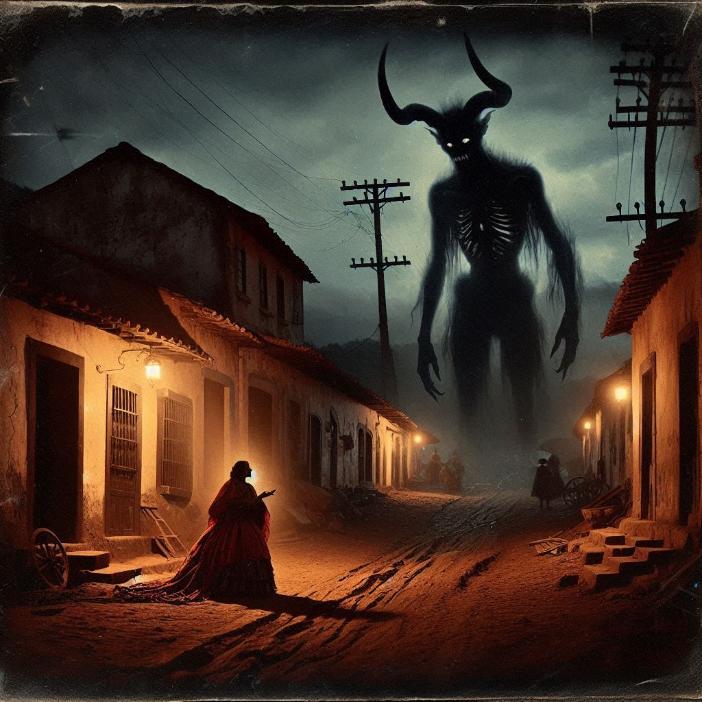 Diablo colorao de Remedios. Imagen generada con Inteligencia Artificial