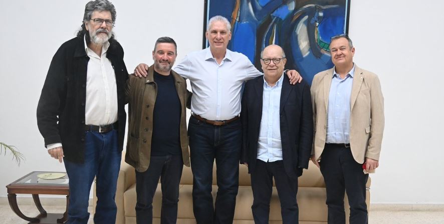 Díaz-Canel amigos italianos