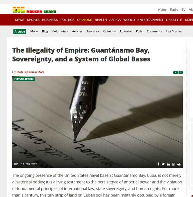 Artículo sobre Cuba