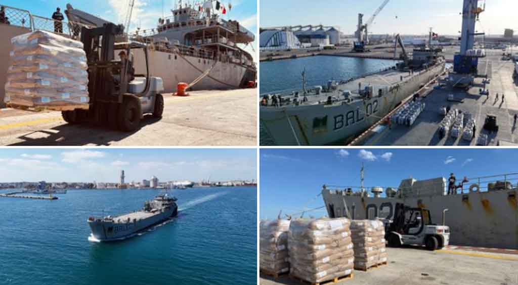 Mexico send more than 814 tons of humanitarian aid.