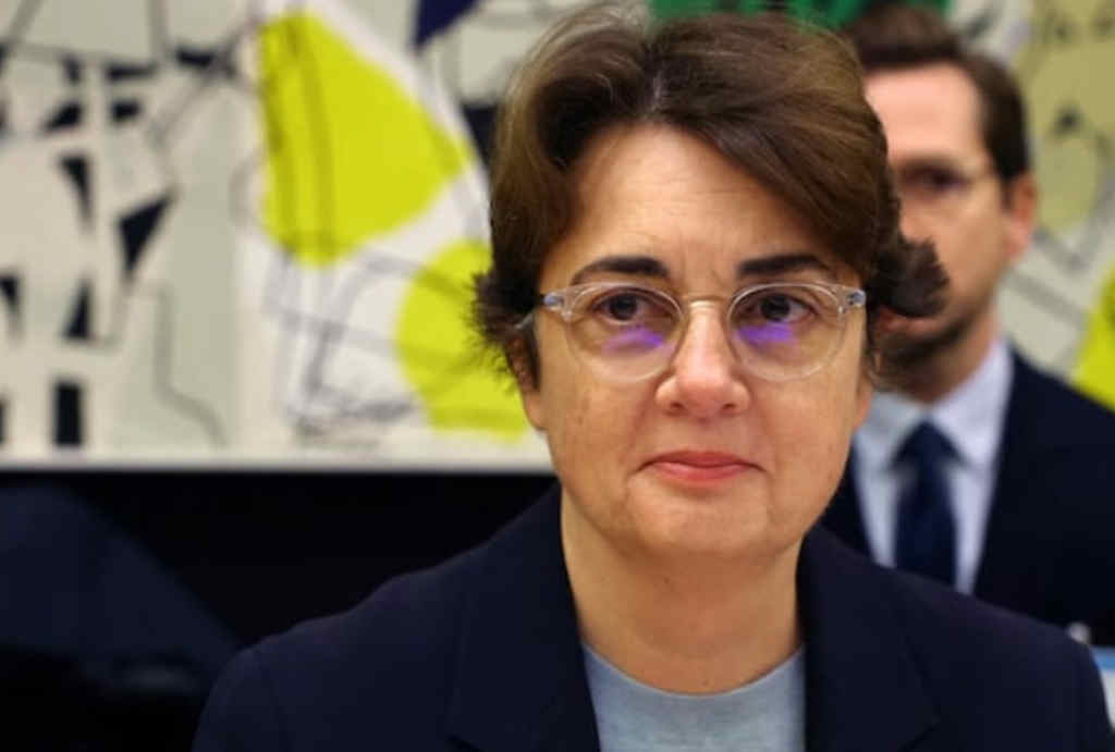 La presidenta del Louvre, Laurence des Cars. La presidenta del Louvre, Laurence des Cars.