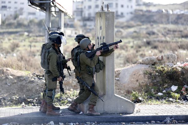 Soldados israelíes en Cisjordania 