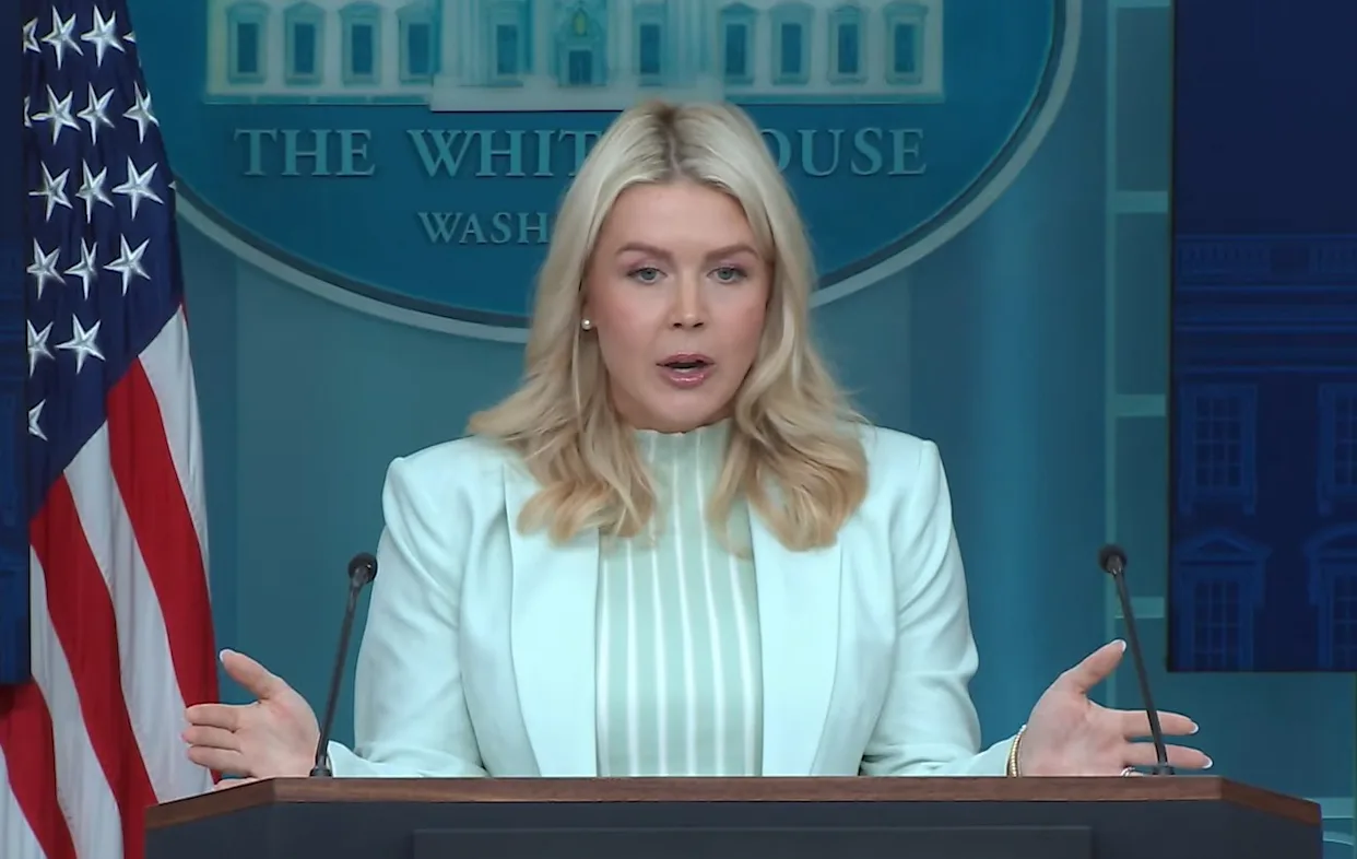 Secretaria de prensa de la Casa Blanca, Karoline Leavitt.