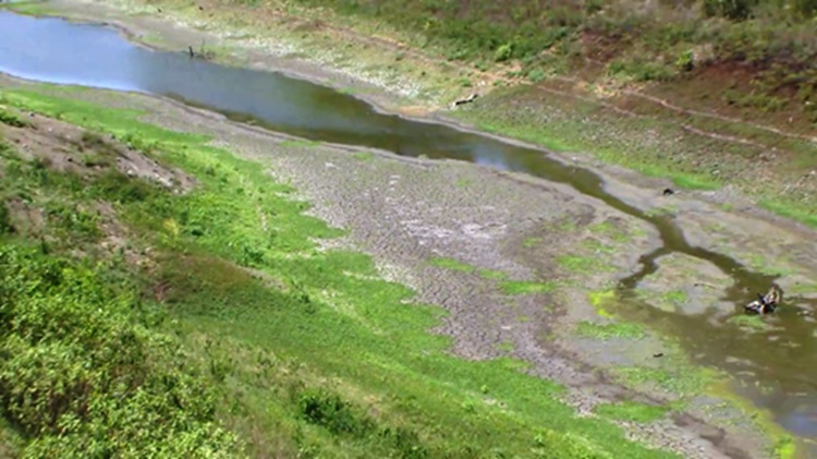 Sequía en fuente de abasto de agua de Santiago de Cuba el verano pasado