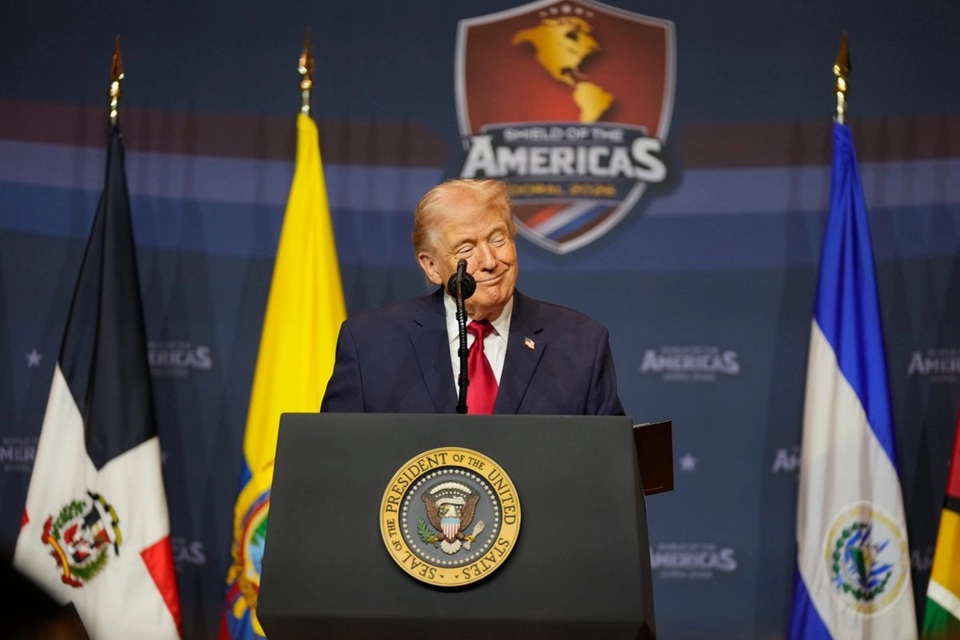 Trump en Cumbre Escudo de las Américas Trump en Cumbre Escudo de las Américas