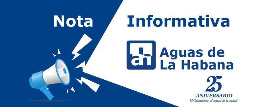 Imagen ilustrativa para anunciar nota informativa de Aguas de La Habana