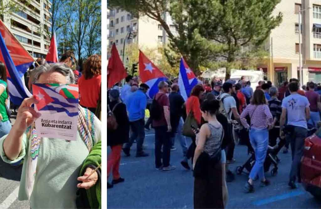 Support for Cuba in Spain