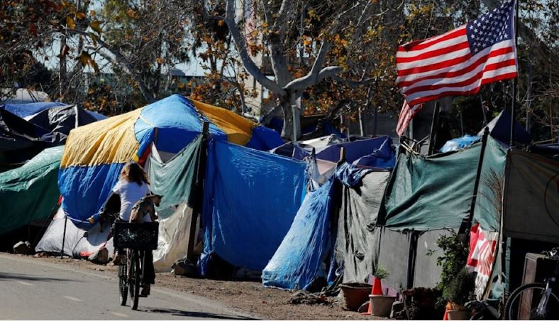 Personas viviendo en las calles de EEUU