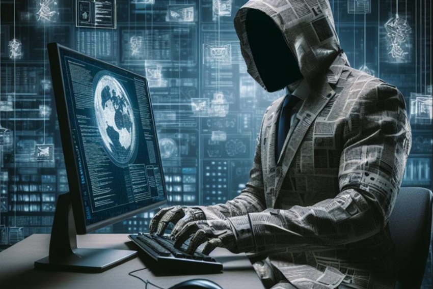 Imagen ilustrativa de IA hackeando sistemas