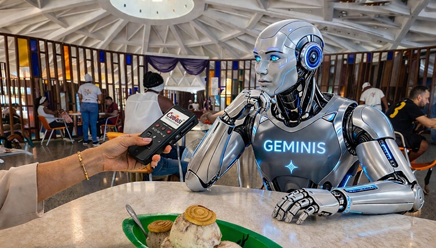 Imagen ilustrativa de androide representando a Gemini entrevistado por CubaSí