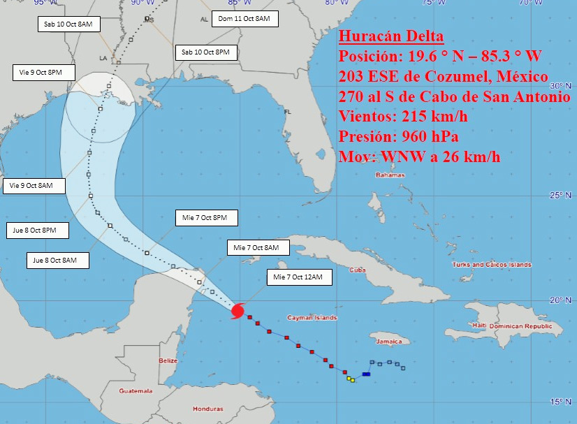 Delta Se Mantiene Como Un Intenso Huracan Cuba Si