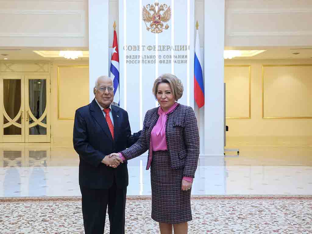 Cuban leaders greet head of Russian Senate | Cuba Si