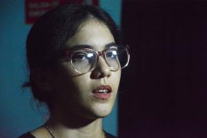 La solista invitada María Karla Tamames Martínez, ofrece declaraciones tras interpretar magistralmente el Concierto para piano y orquesta N.3 de Ludwing Van Beethoven, en el concierto del proyecto de Orquesta Sinfónica de Granma en homenaje a Fidel en el centenario de su natalicio, realizado en el Teatro Bayamo, en la ciudad homónima de la provincia de Granma, el 6 de agosto de 2026. ACN FOTO/Armando YERO LA O/sdl
