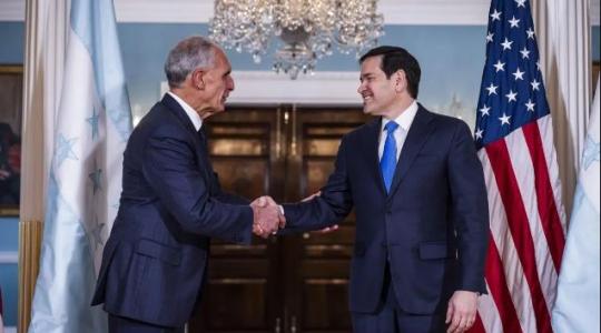 Asfura y Marco Rubio