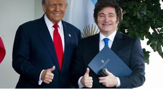 Trump y Javier Milei