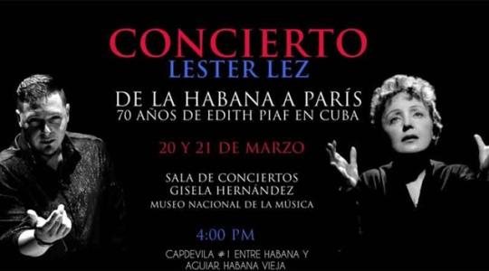 Imagen promocional para concierto de Lester Lez