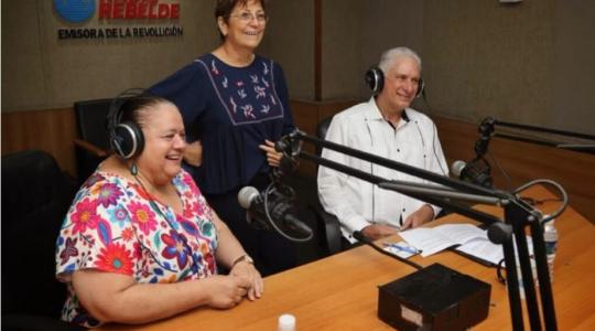Díaz-Canel en programa radial