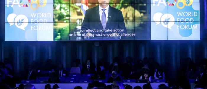 Díaz-Canel en el Foro Mundial de Alimentación